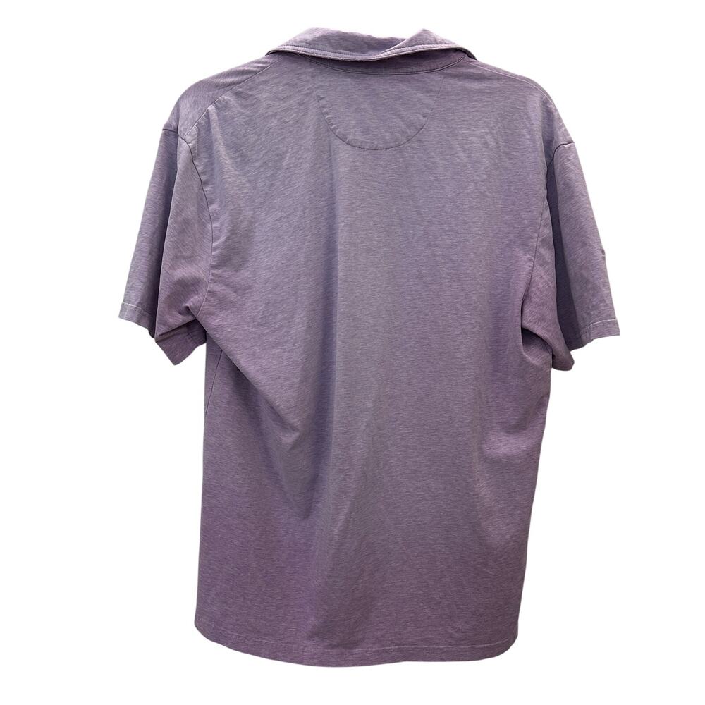 Johnny-o mens sz Medium polo shirt purple cotton preppy surf - Picture 2 of 7